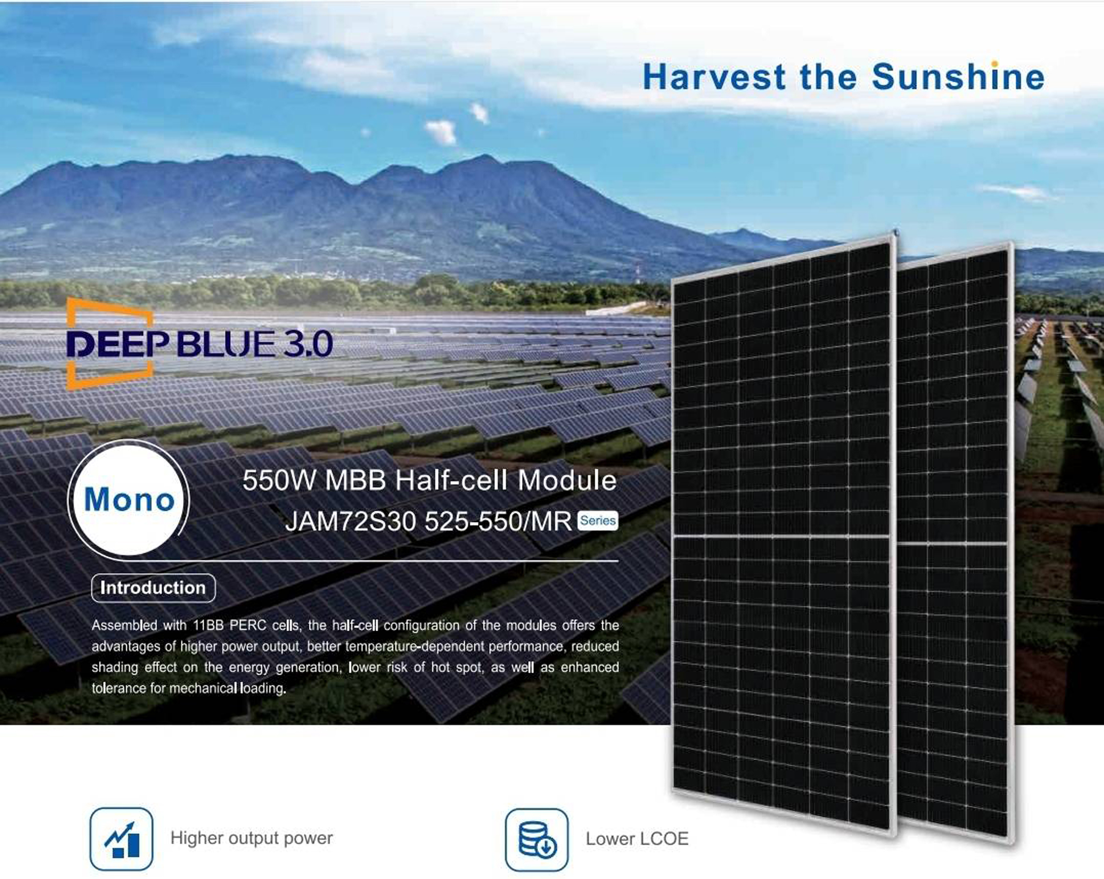 550w MBB Half Cell H